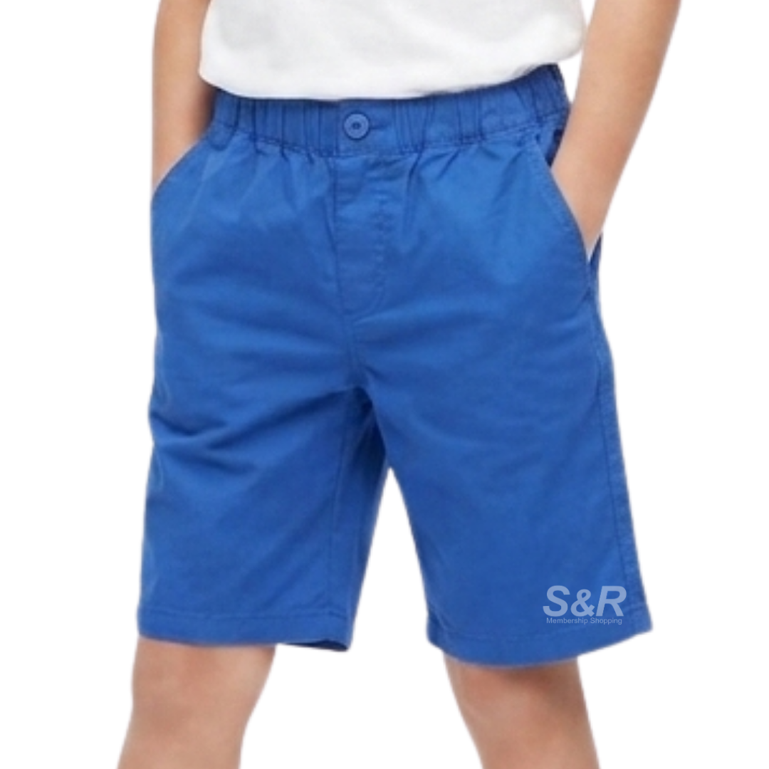 Cotton Tree Boys Twill Short Blue